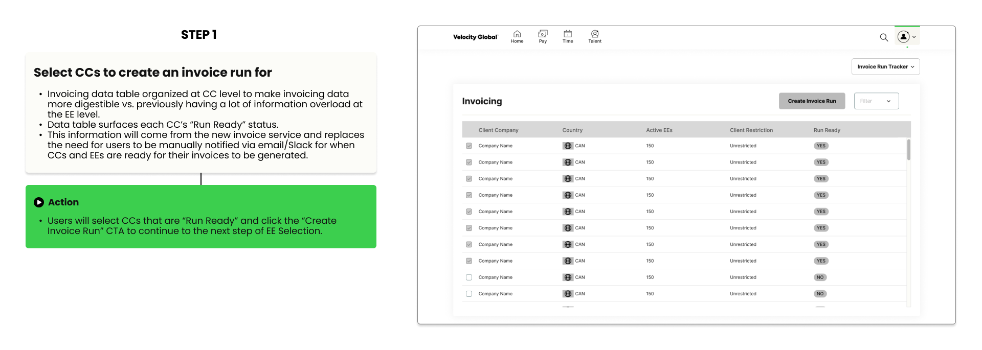 Lo-fi invoicing dashboard